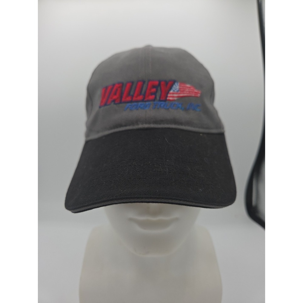 Valley Ford Truck Service Black Cotton Strapback Baseball Cap Hat